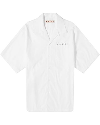 Marni Pocket Logo Vacation Shirt - White