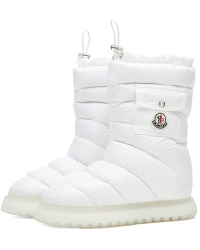 Moncler Gaia Pocket Mid Padded Boot - White