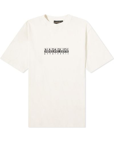 Napapijri Box Logo T-Shirt - White