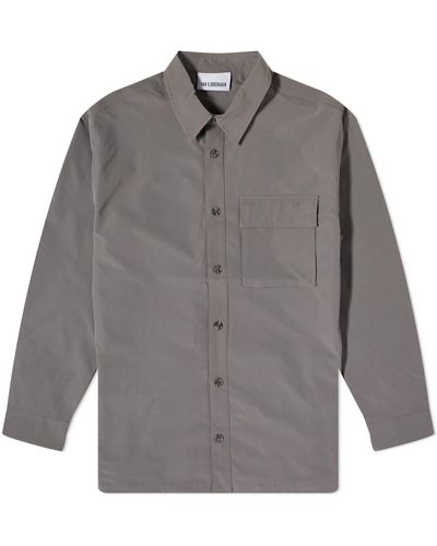 Han Kjobenhavn Ripstop Nylon Cargo Shirt - Gray