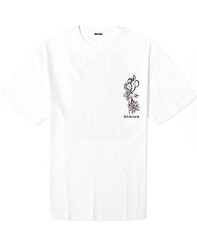 Denham Dxt University Reg T-Shirt - White