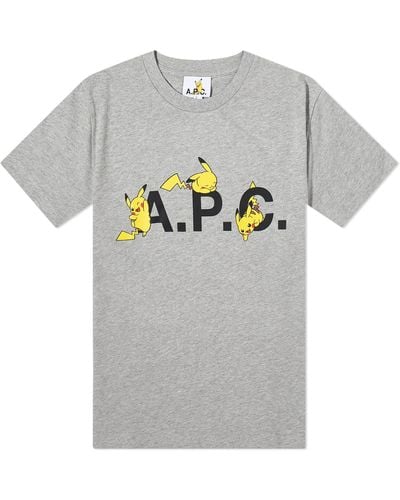 A.P.C. Pokémon Pikachu T-Shirt - Gray