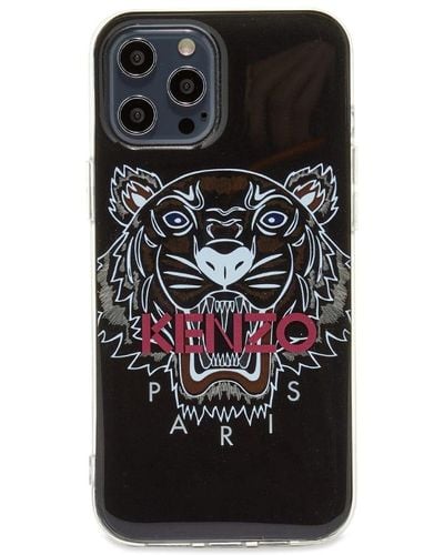 KENZO Tiger Logo Iphone 12 Pro Max Case - Black