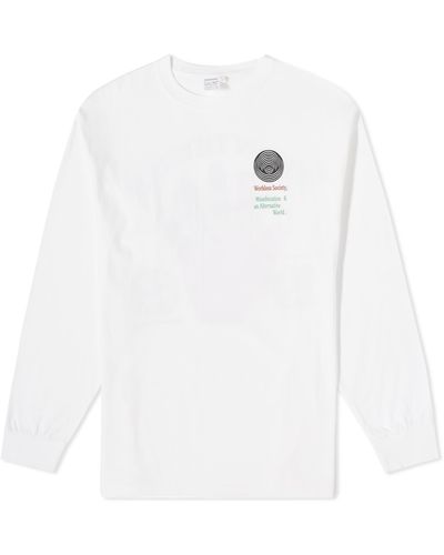 Garbstore Long Sleeve Society T-Shirt - White