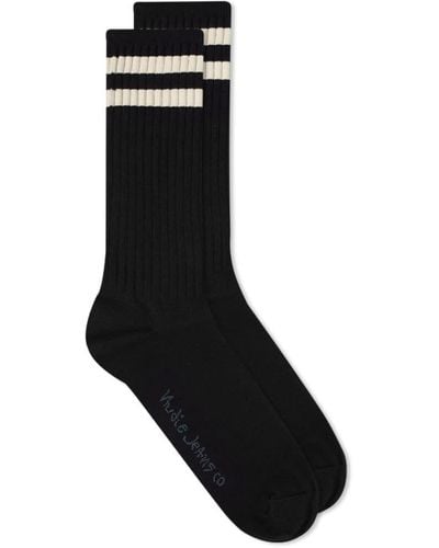Nudie Jeans Nudie Amundsson Sport Sock - Black