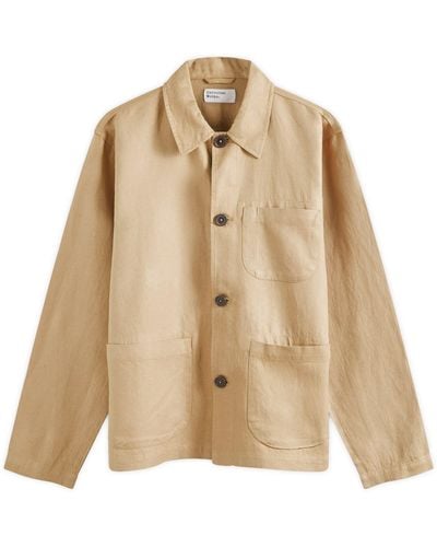 Universal Works Linen Cotton Field Jacket - Natural