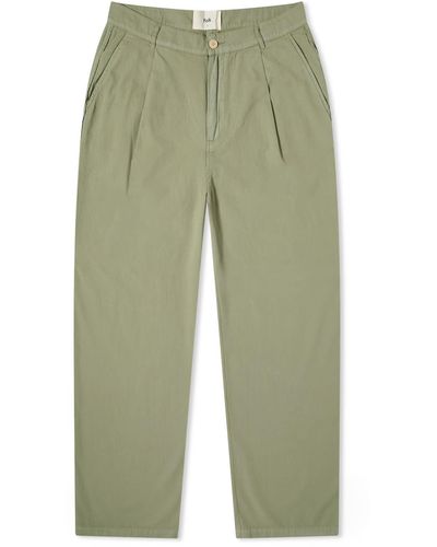 Folk Wide Fit Trousers - Green