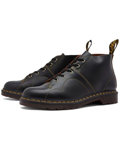 Dr. Martens Dr Marten Made In England Church Leather Monkey Boots - Black