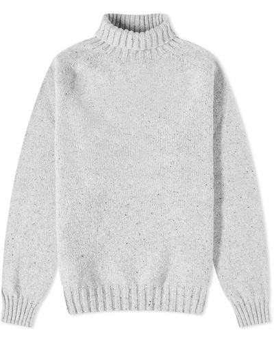 Howlin' Howlin' Moonchild Donegal Roll Neck Knit - Gray
