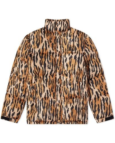 Wacko Maria Nanga Leopard Down Jacket - Natural