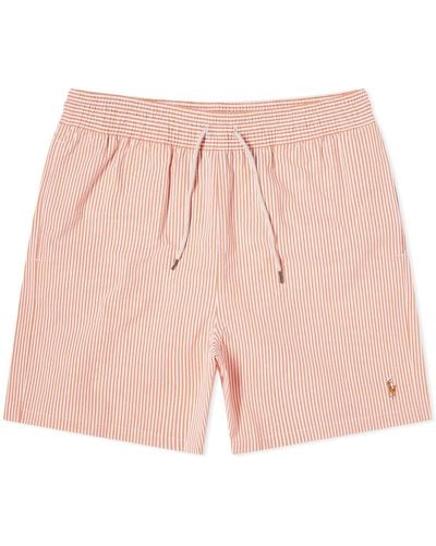 Polo Ralph Lauren Striped Traveller Swim Shorts - Pink