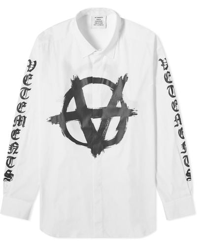 Vetements Double Anarchy Shirt - White