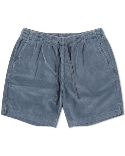 Save Khaki Corduroy Easy Shorts - Blue