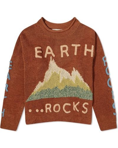 STORY mfg. Earth Rocks Rollneck Knit - Brown