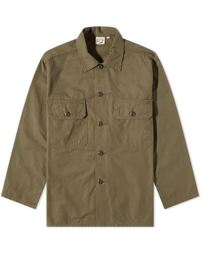 Orslow Trooper Fatigue Shirt Jacket - Green