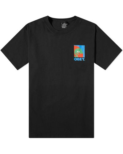 Obey Circular Icon T-Shirt - Black