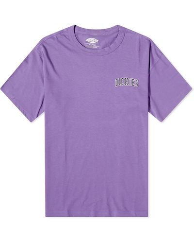 Dickies Aitkin Chest Logo T-Shirt - Purple