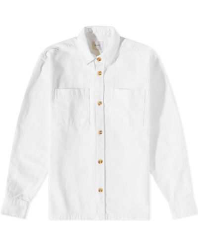 Forét Mellow Twill Overshirt - White