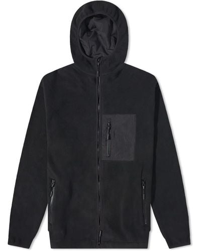 MKI Miyuki-Zoku Polar Fleece Hooded Jacket - Black