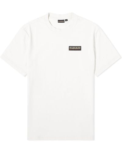 Napapijri Iaato Logo T-Shirt - White