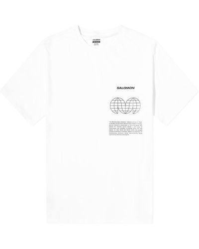 Salomon Globe Graphic Ss T-Shirt - White