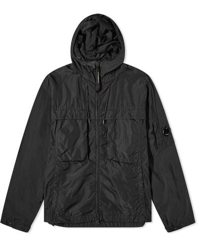 C.P. Company Chrome-R Hooded Jacket - Black