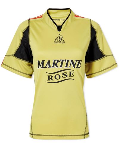 Martine Rose Shrunken Football Top - Yellow