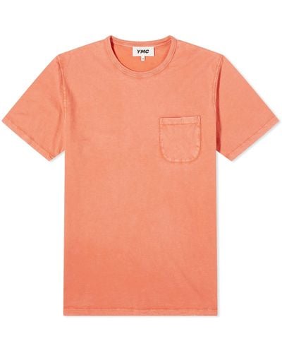 YMC Wild Ones Pocket T-Shirt - Orange