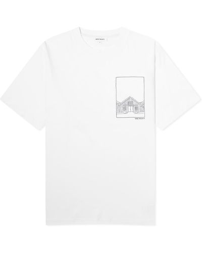 Norse Projects Johannes Kanonbadsvej Print T-Shirt - White