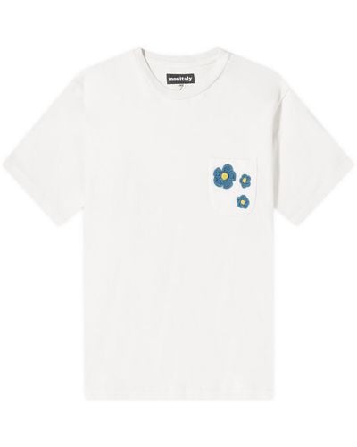 Monitaly Pocket 3 Flower T-Shirt - White