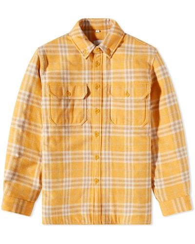 Burberry Talbolt Check Overshirt - Yellow