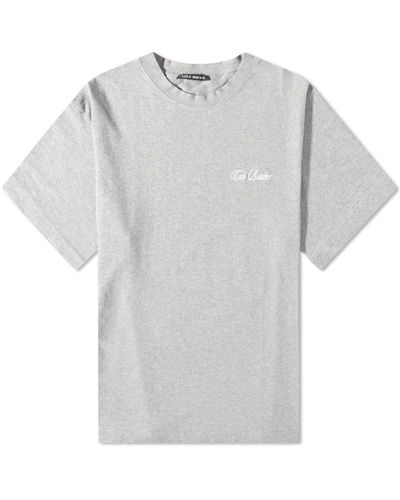 Cole Buxton Classic Embroidery T-Shirt - Grey