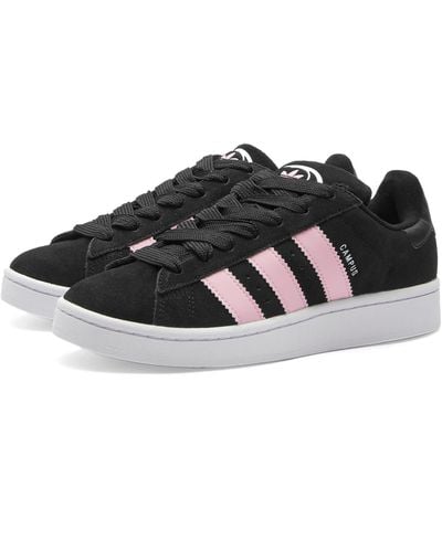adidas Campus 00s Brand-stripe Low-top Suede Sneakers - Black