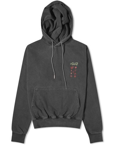 ANDERSSON BELL Hearts Card Hoodie - Gray