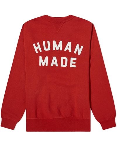Human Made Logo Crew Sweat - Red
