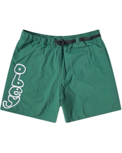 Obey Resound Web Belt Shorts - Green