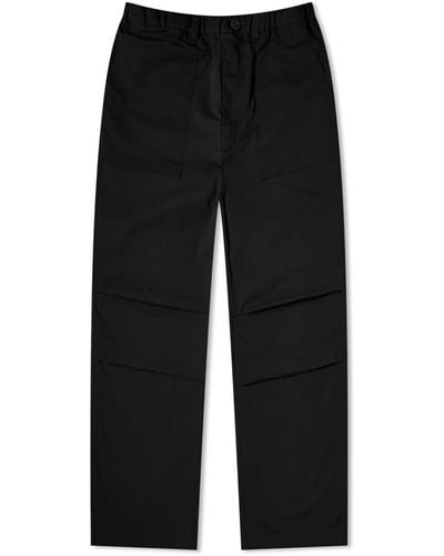 FRIZMWORKS Banding Wide Fatigue Trousers - Black