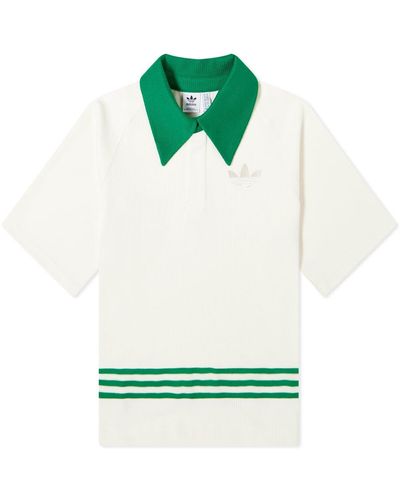 adidas Adicolor 70s Knit Polo Shirt - Green