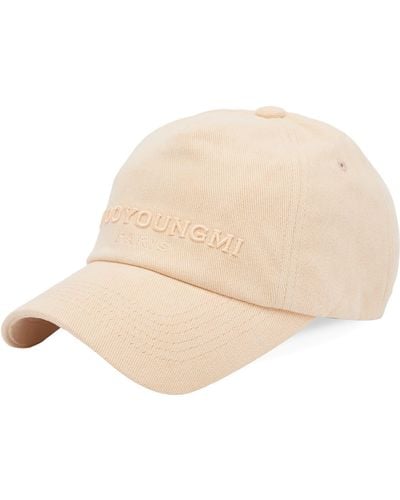 WOOYOUNGMI Logo Embroidered Cap - Natural