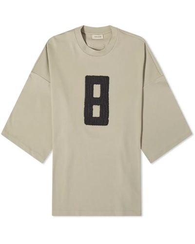 Fear Of God Embroidered 8 Milano T-Shirt - Natural
