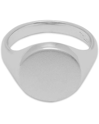 Miansai Wells Signet Ring - White