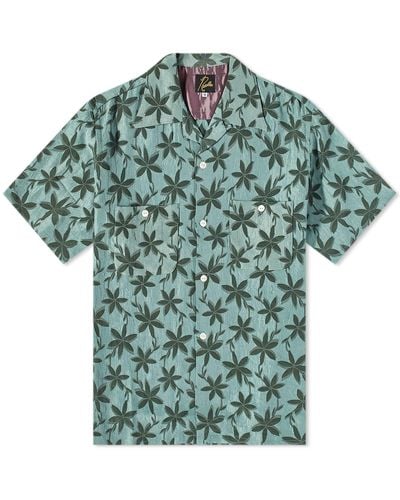 Needles Floral Jacquard One Up Vacation Shirt - Green