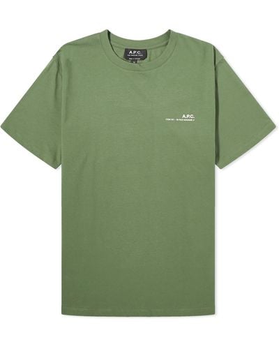 A.P.C. Item Logo T-Shirt - Green