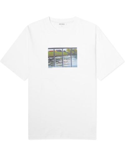 Norse Projects Johannes Canal Print T-Shirt - White