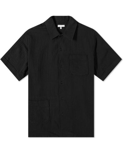 Engineered Garments Crepe Camp Vacation Shirt - Black