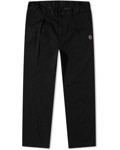 A Bathing Ape One Point Loose Fit Chino - Black