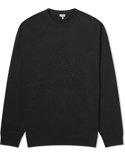 Loewe Tonal Logo Sweater - Black