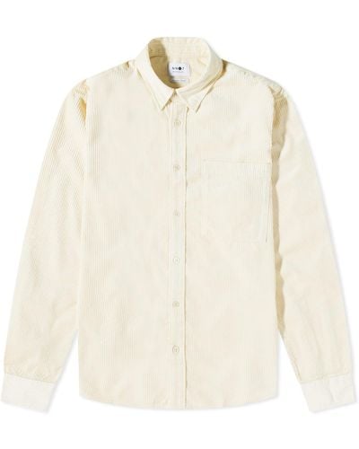NN07 Cohen Corduroy Shirt - White