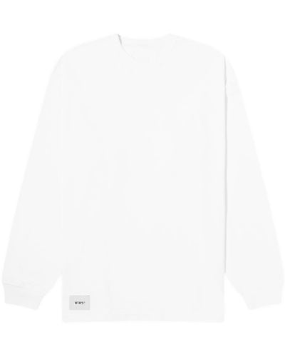 WTAPS 10 Long Sleeve Plain T-Shirt - White