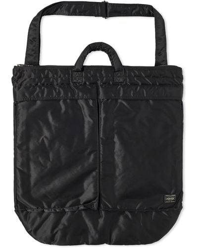 Porter-Yoshida and Co 2-way Helmet Bag - Black